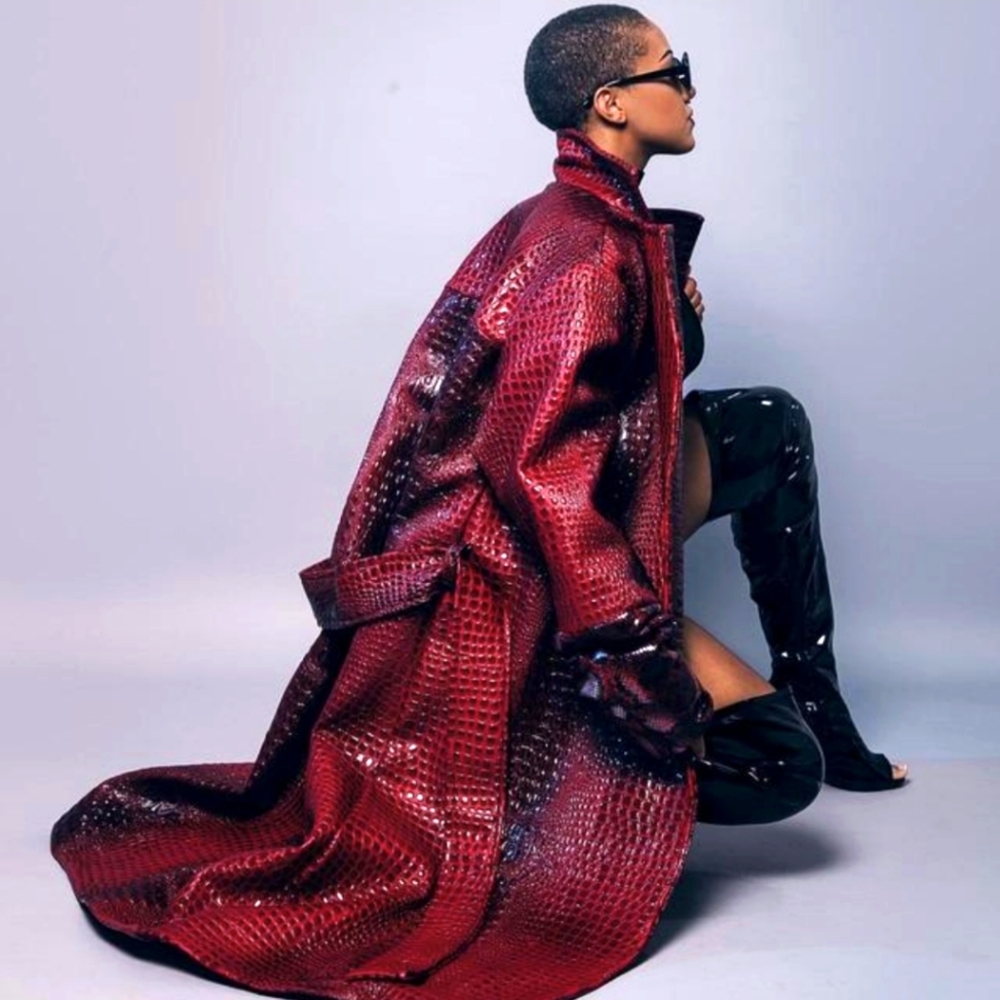 'Only of it's kind' Croc Snakeskin Trench Coat